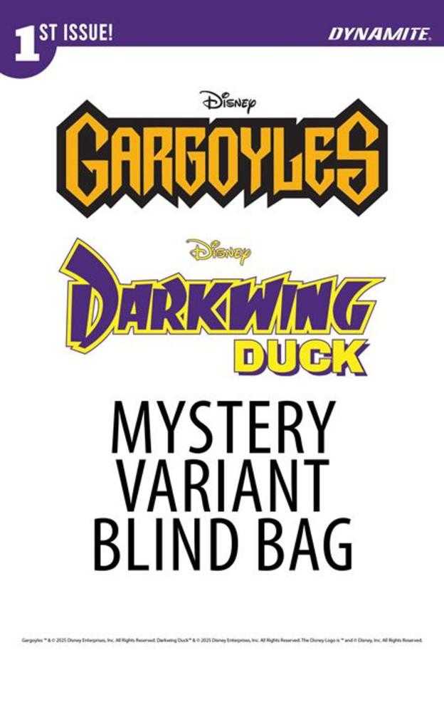Gargoyles Darkwing Duck # 1 Blind Bag Variant NM Dynamite Ships Jan 14th