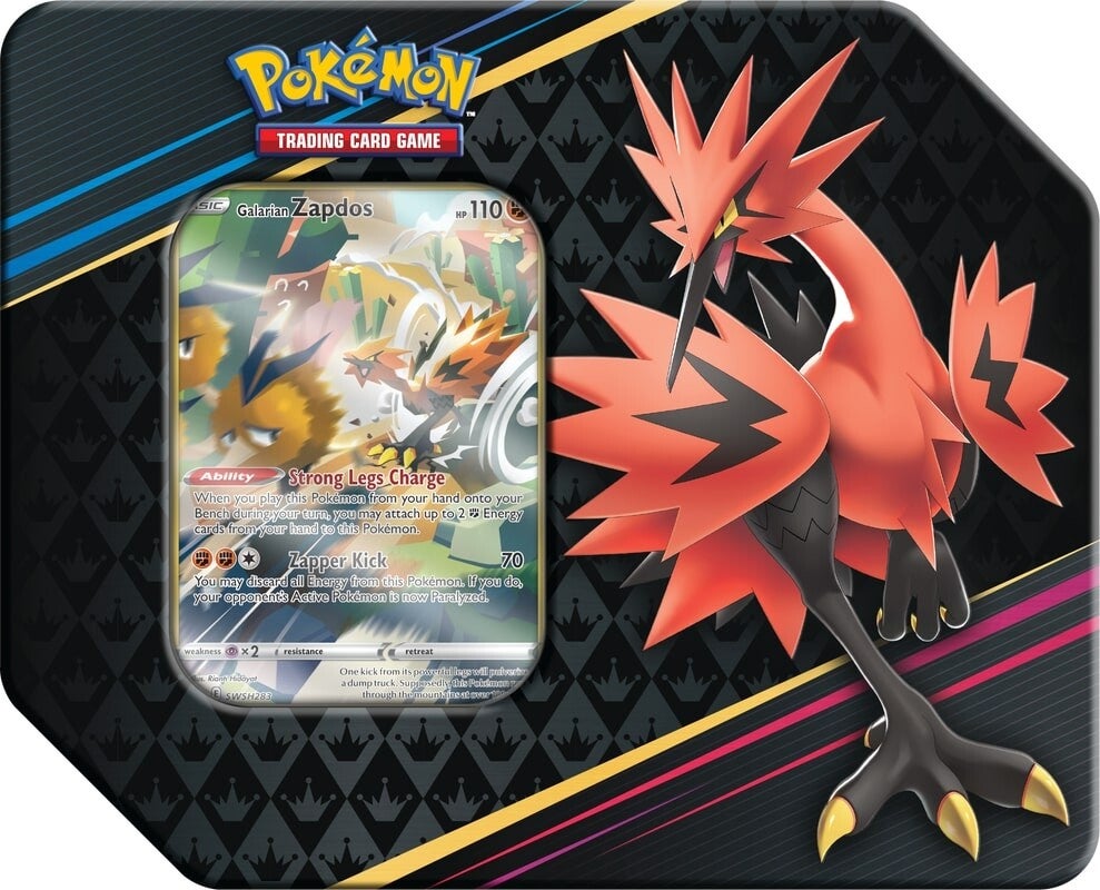 Pokemon - Sword & Shield: Crown Zenith - Tin (Galarian Zapdos)