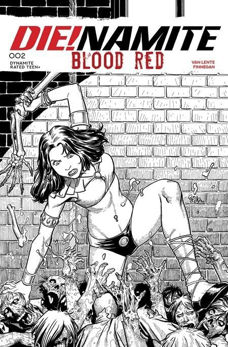 Die!namite Blood Red # 2 Variant 1:7 Cover L NM Dynamite Pre Sale Ships Nov 5th