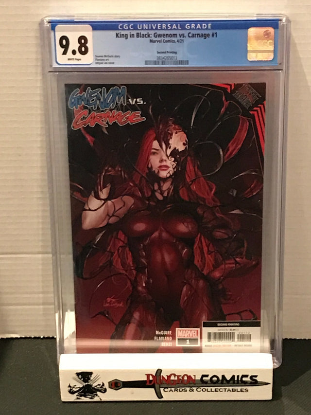 King In Black : Gwenom Vs Carnage # 1 2nd Print Inhyuk Lee Variant Cover CGC 9.8
