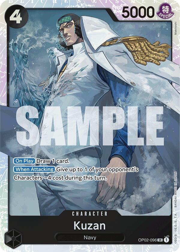 Kuzan (OP02-096) (Reprint) Premium Booster -The Best-