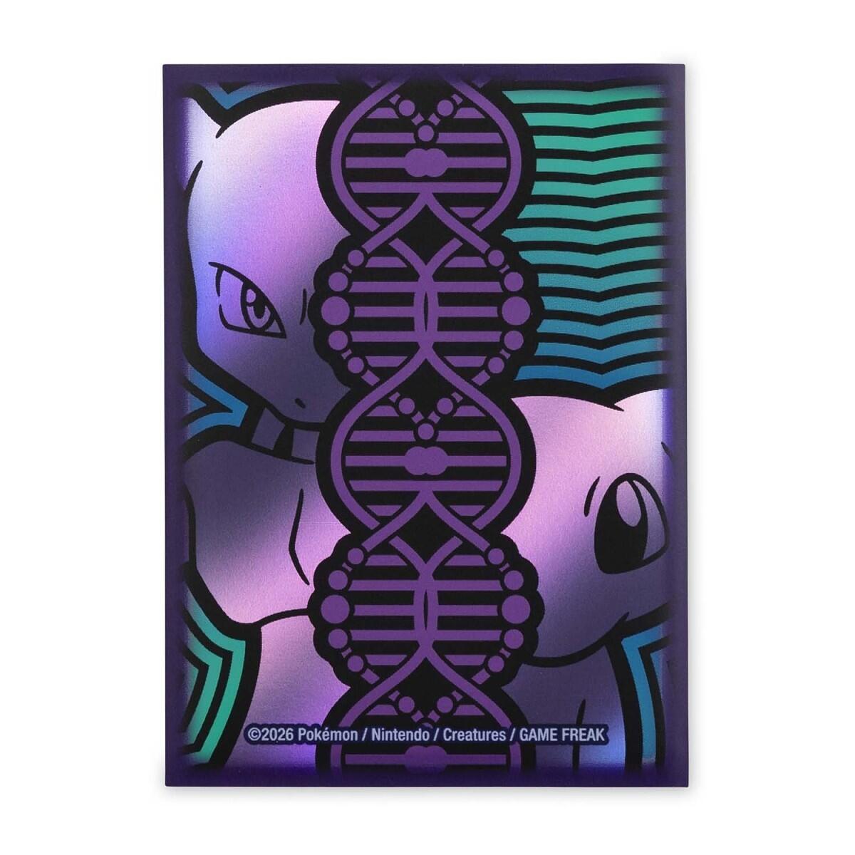 Pokemon Center Card Sleeves - Mewtwo & Mew DNA (65-Pack