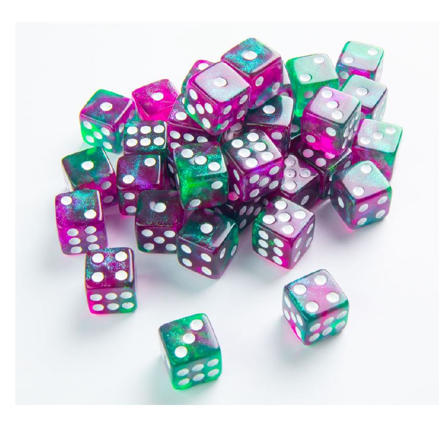 Gamegenic Dice: 36x D6: 12 mm: Galaxy Series