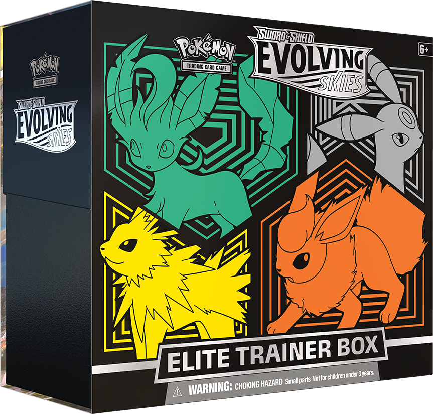 Pokemon - Sword & Shield: Evolving Skies - Elite Trainer Box (Flareon/Jolteon/Umbreon/Leafeon)