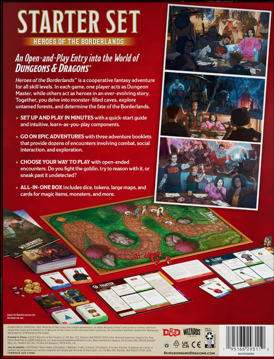 Dungeon & Dragons: RPG STARTER SET HEROES OF THE BORDERLANDS