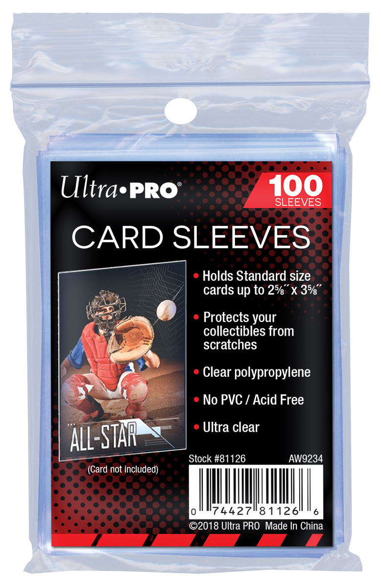 Ultra PRO's Clear Soft Trading Card Sleeves