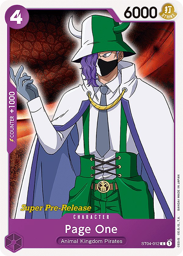 Page One [Super Pre-Release Starter Deck: Animal Kingdom Pirates] st04-012