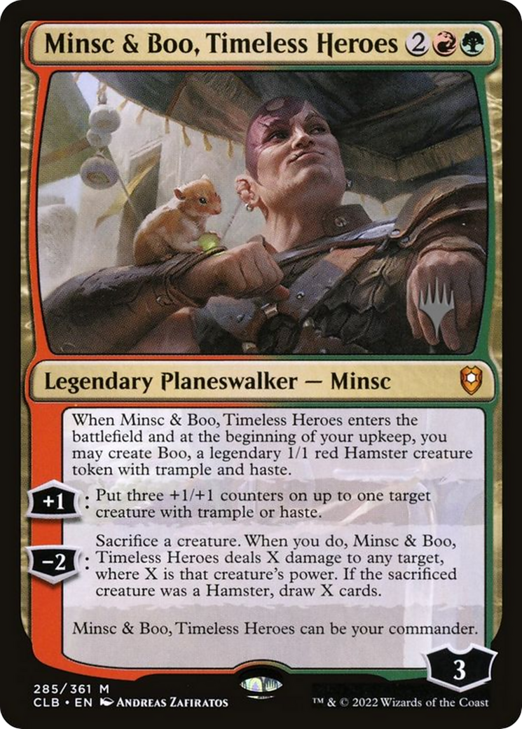 Minsc & Boo, Timeless Heroes (Promo Pack) [Commander Legends: Battle for Baldur's Gate Promos]