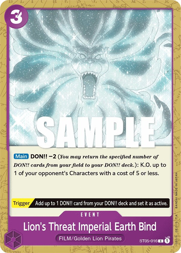 Lion's Threat Imperial Earth Bind [Starter Deck: Film Edition] st05-016