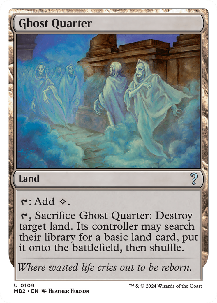 Ghost Quarter (White Border) [Mystery Booster 2] – Dungeon Comics & Cards