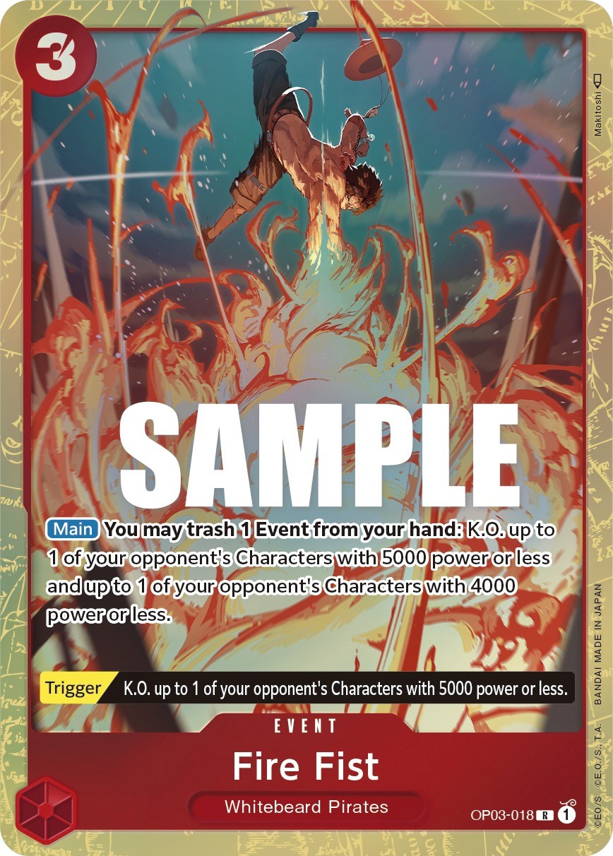 Fire Fist (Alternate Art) [Pillars of Strength] op03-018