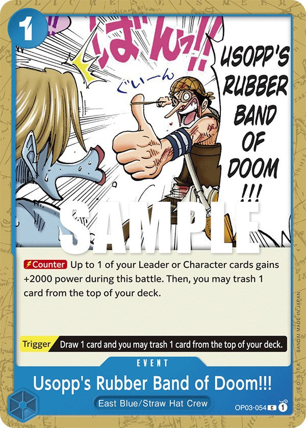 Usopp's Rubber Band of Doom!!! [Pillars of Strength] op03-054