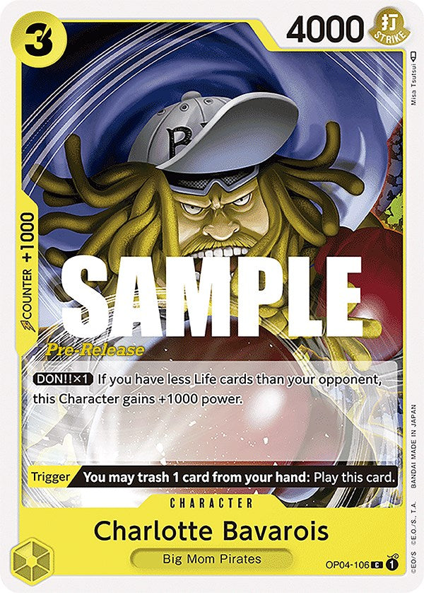 Charlotte Bavarois [Kingdoms of Intrigue Pre-Release Cards] op04-106
