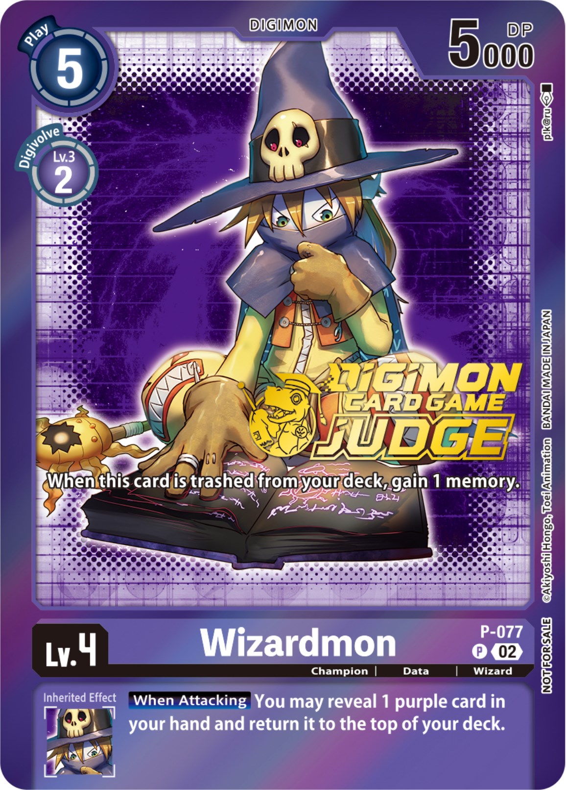 Wizardmon [P-077] (Judge Pack 4) [Promotional Cards]  Dungeon Comics &  Cards