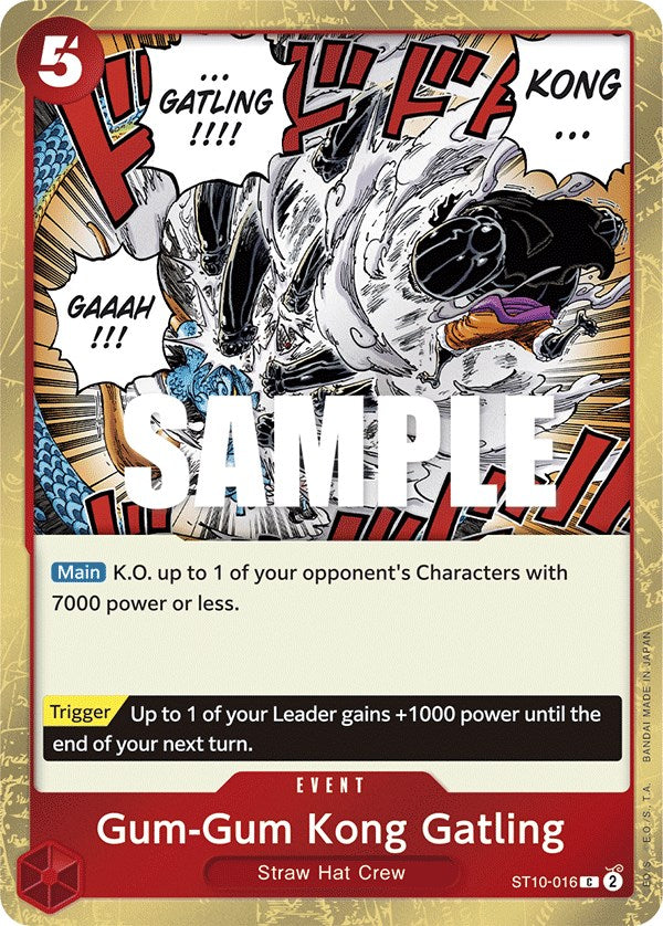 Gum-Gum Kong Gatling [Ultimate Deck - The Three Captains] st10-016