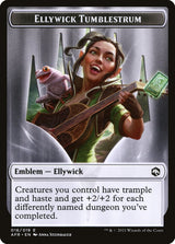 Devil // Ellywick Tumblestrum Emblem Double-Sided Token [Dungeons & Dragons: Adventures in the Forgotten Realms Tokens]