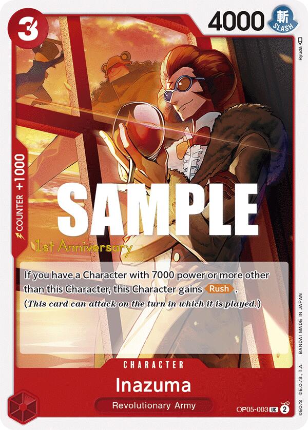 Inazuma [Awakening of the New Era: 1st Anniversary Tournament Cards] op05-003