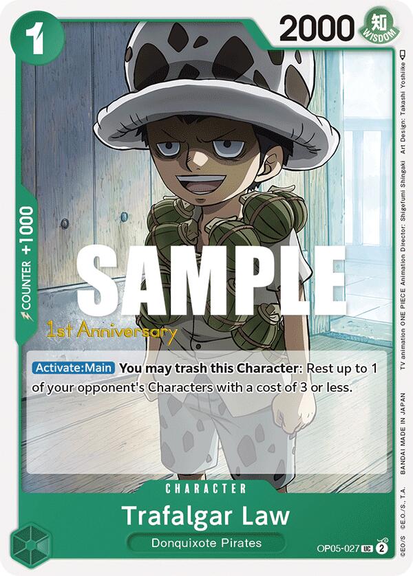 Trafalgar Law [Awakening of the New Era: 1st Anniversary Tournament Cards] op05-027