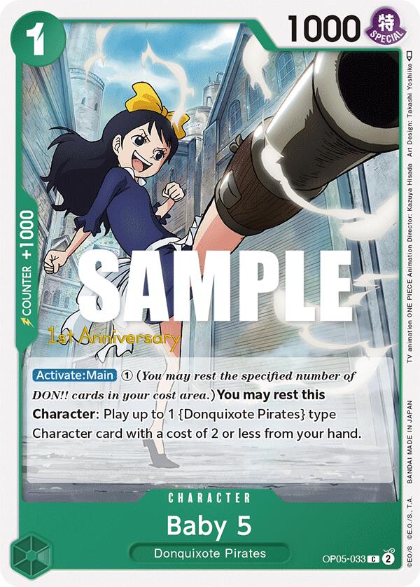Baby 5 [Awakening of the New Era: 1st Anniversary Tournament Cards] op05-034
