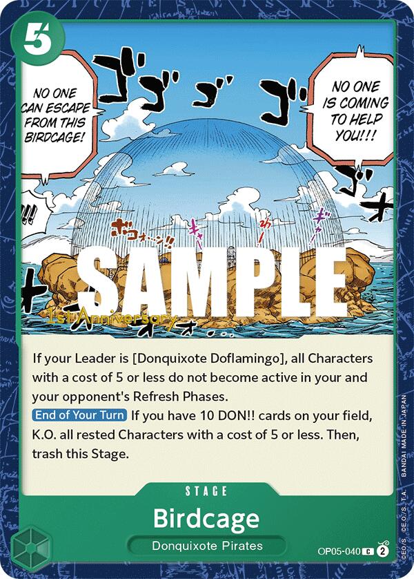 Birdcage [Awakening of the New Era: 1st Anniversary Tournament Cards] op05-040