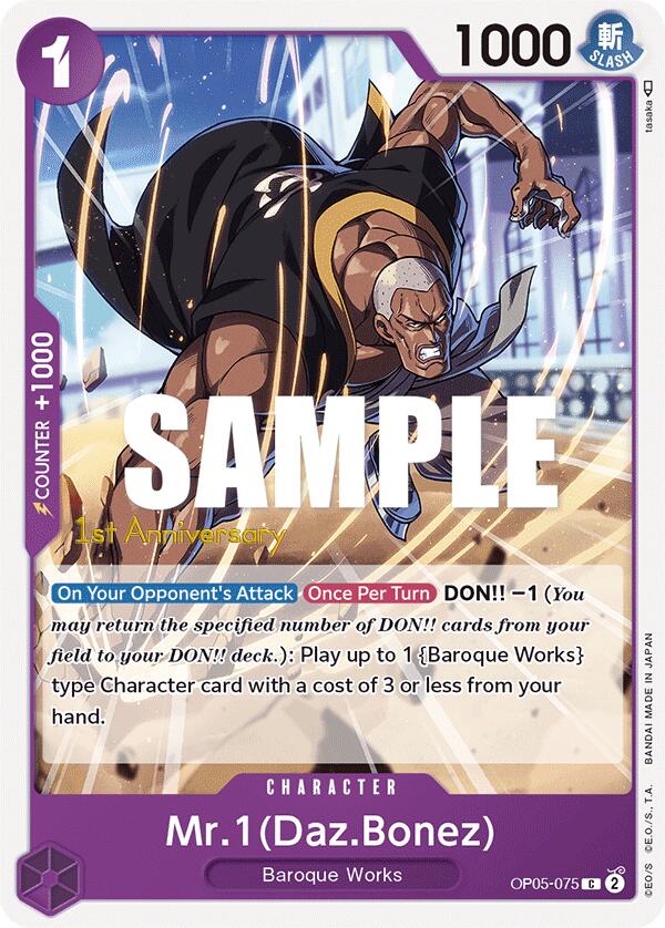 Mr. 1 (Daz.Bonez) [Awakening of the New Era: 1st Anniversary Tournament Cards] op05-075