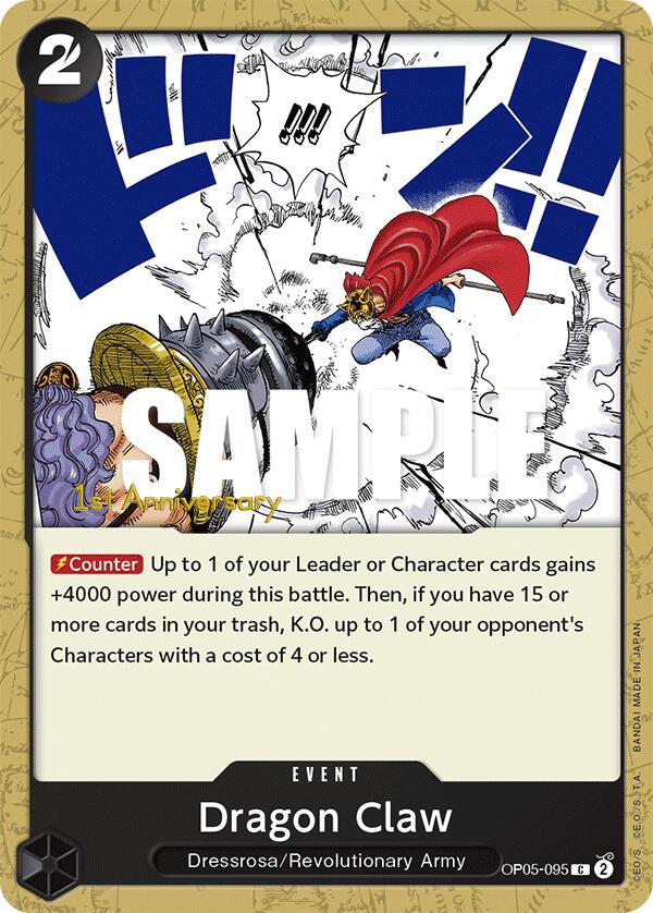 Dragon Claw [Awakening of the New Era: 1st Anniversary Tournament Cards] op05-095