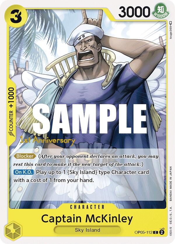 Captain McKinley [Awakening of the New Era: 1st Anniversary Tournament Cards] op05-112