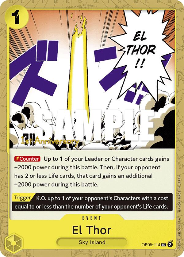 El Thor [Awakening of the New Era: 1st Anniversary Tournament Cards] op05-114