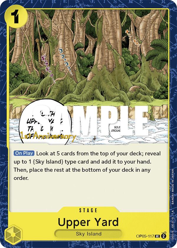 Upper Yard [Awakening of the New Era: 1st Anniversary Tournament Cards] op05-017