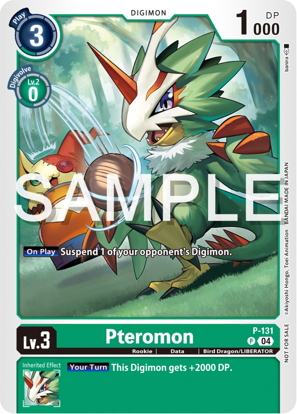 Pteromon [P-131] (Digimon Liberator Promotion Pack) [Promotional Cards –  Dungeon Comics & Cards