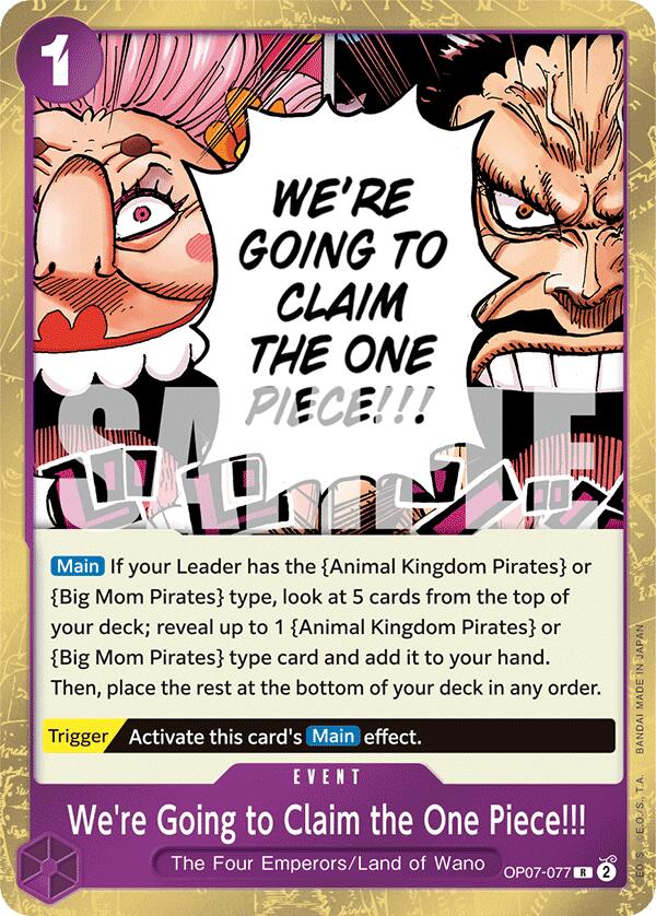 We're Going to Claim the One Piece!!! [500 Years in the Future] OP07-077