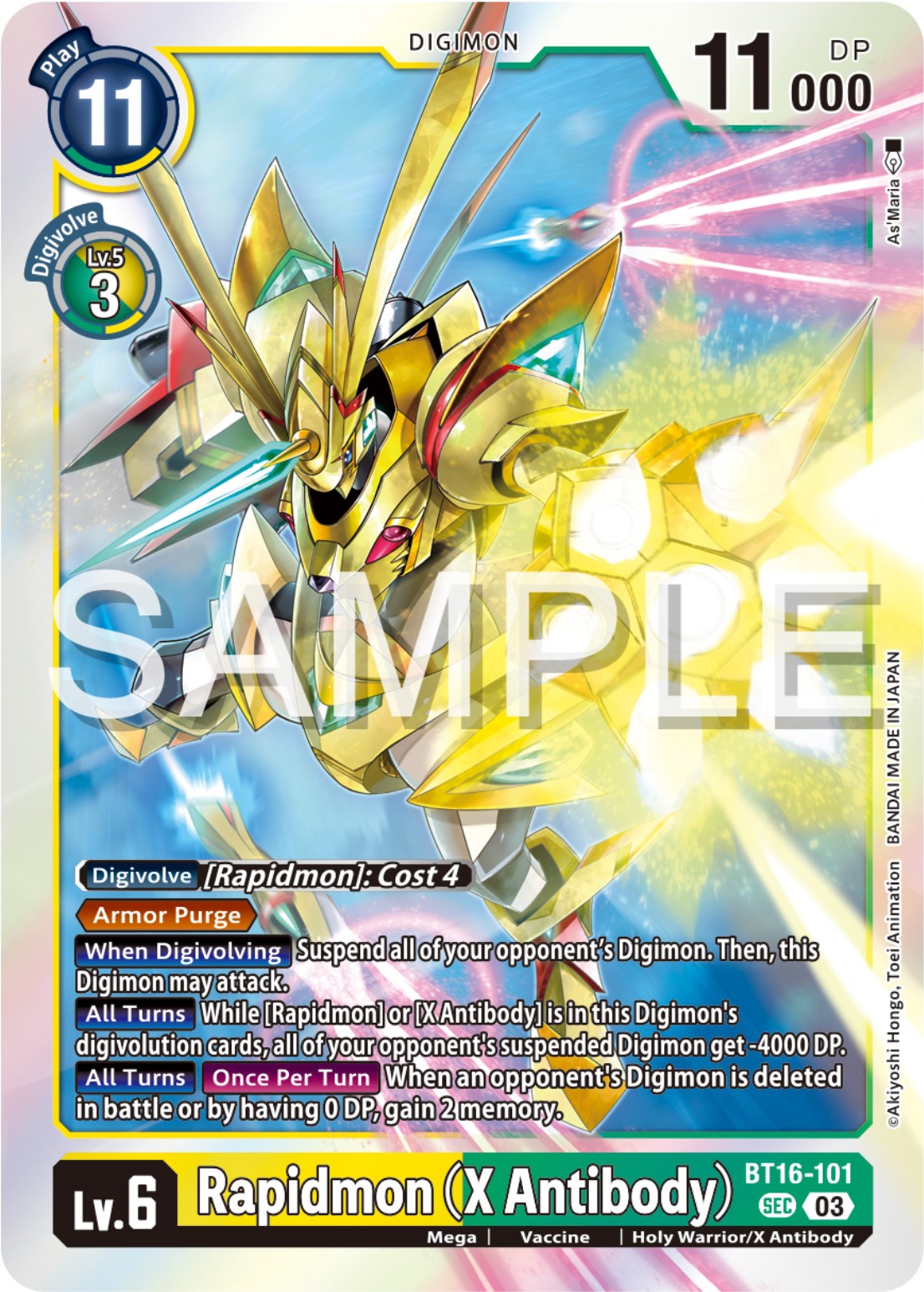 Rapidmon [BT16-101] (X Antibody) [Beginning Observer]