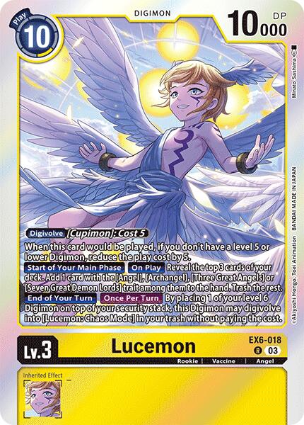 Lucemon [EX6-018] [Infernal Ascension] – Dungeon Comics & Cards
