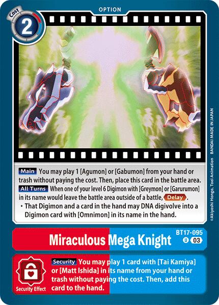 Miraculous Mega Knight [BT17-095] [Secret Crisis] – Dungeon Comics & Cards