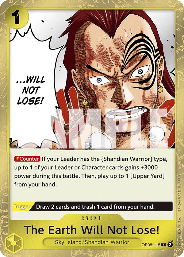 The Earth Will Not Lose! [Two Legends] op08-115