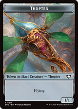Thopter // Gnome Double-Sided Token [Edge of Eternities Tokens]