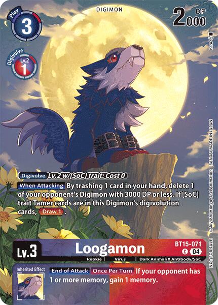 Loogamon [BT15-071] (Legend Pack 2024) [Blast Ace]