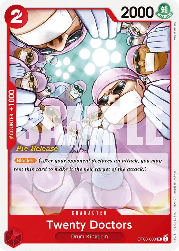 Twenty Doctors [Two Legends Pre-Release Cards] op08-003