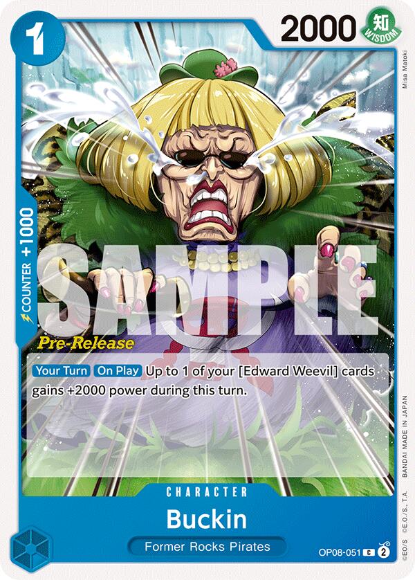 Buckin [Two Legends Pre-Release Cards] op08-051