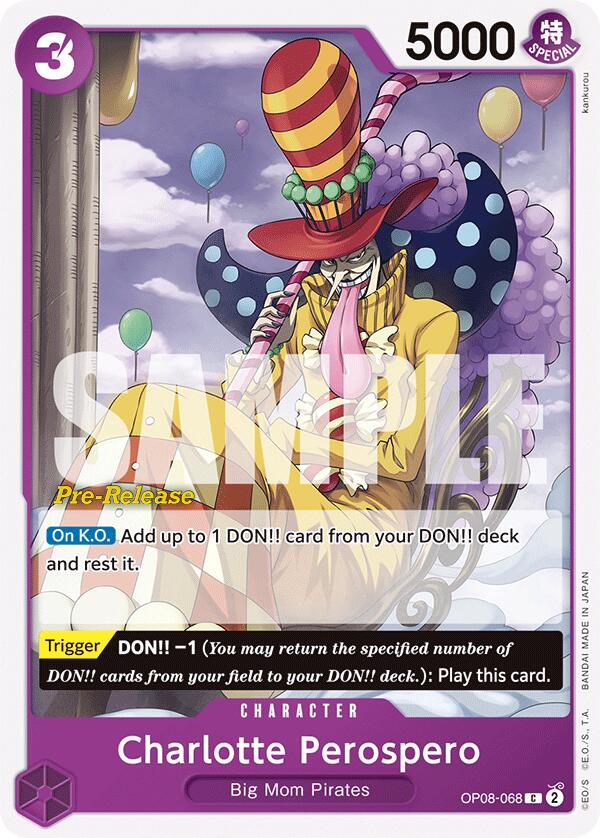 Charlotte Perospero [Two Legends Pre-Release Cards] op08-068