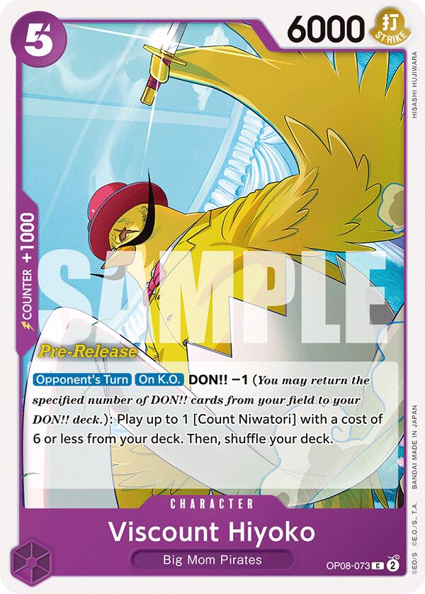Viscount Hiyoko [Two Legends Pre-Release Cards] op08-073