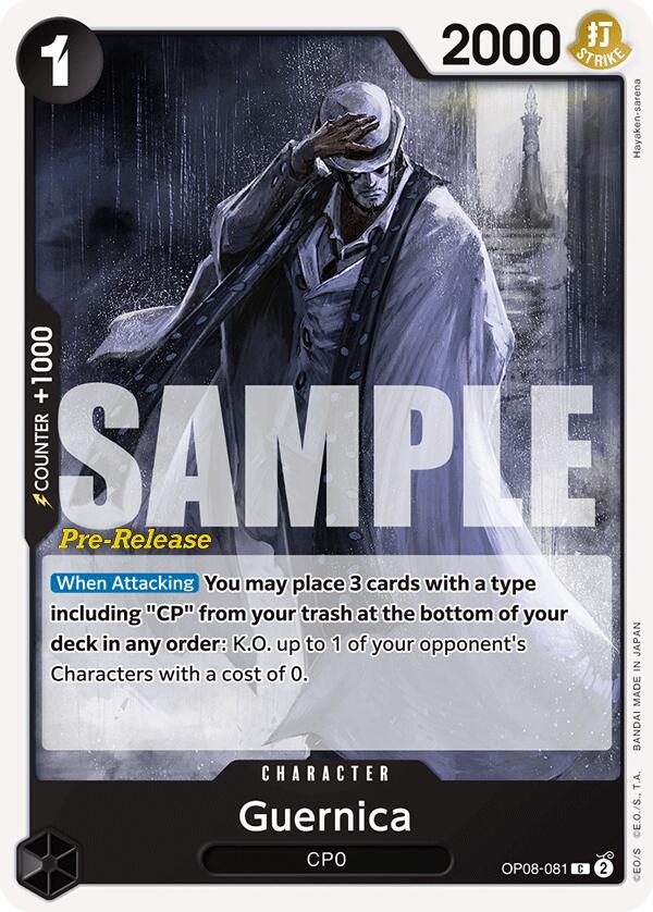 Guernica [Two Legends Pre-Release Cards] op08-081