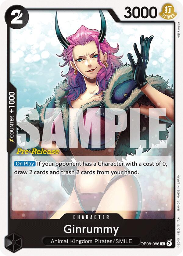 Ginrummy [Two Legends Pre-Release Cards] op08-086