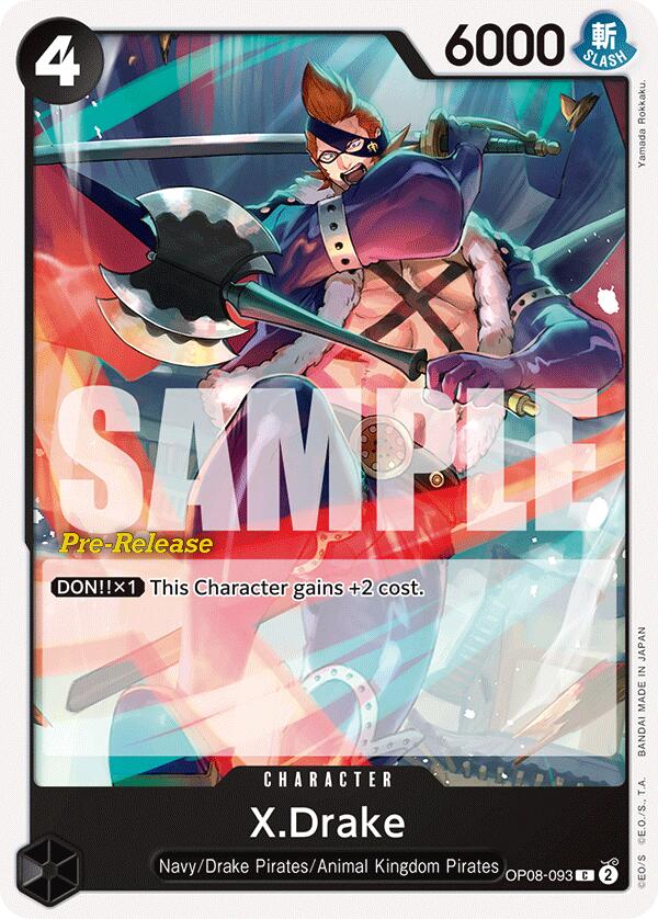 X.Drake [Two Legends Pre-Release Cards] op08-093