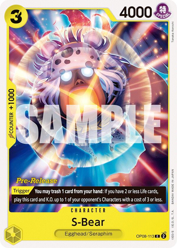 S-Bear [Two Legends Pre-Release Cards] op08-113
