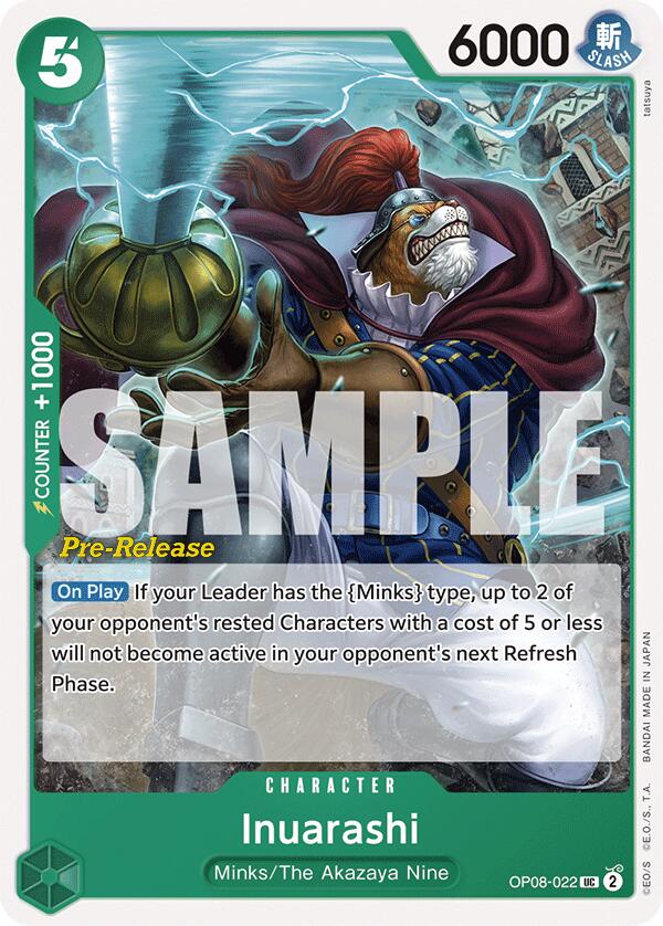 Inuarashi [Two Legends Pre-Release Cards] op08-022