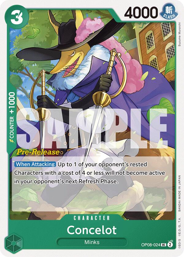 Concelot [Two Legends Pre-Release Cards] op08-024