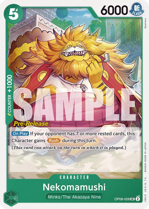 Nekomamushi [Two Legends Pre-Release Cards] op08-028