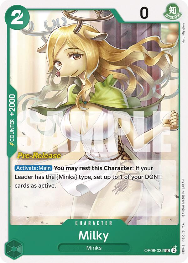 Milky [Two Legends Pre-Release Cards] op08-032