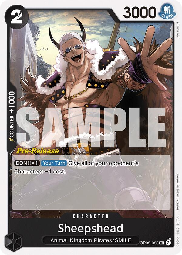 Sheepshead [Two Legends Pre-Release Cards] op08-083